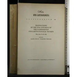 ACTA OTO-LARYNGOLOGICA TRANSACTIONS OF THE 15TH CONGRESS OF THE