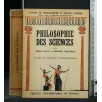 PHILOSOPHIE DES SCIENCES