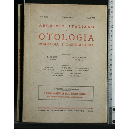 I TUMORI CONNETTIVALI DELLA TONSILLA PALATINA ARCHIVIO ITALIANO