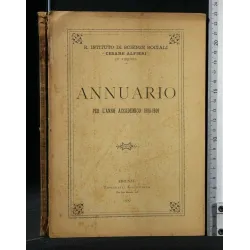 ANNUARIO PER L'ANNO ACCADEMICO 1908-1909 ISTITUTO DI SCIENZE