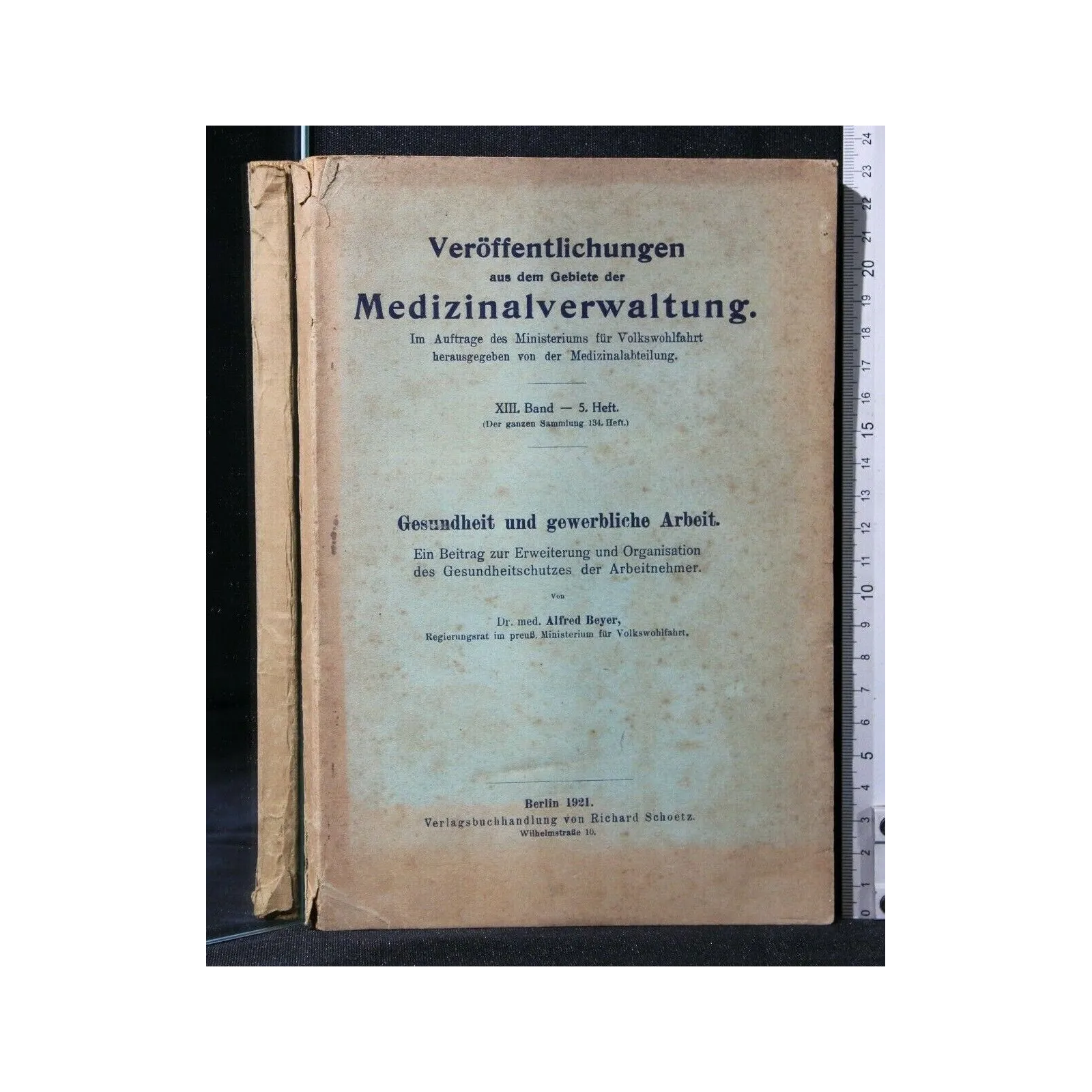 VEROFFENTLICHUNGEN AUS DEM GEBIETE DER MEDIZINALVERWALTUNG