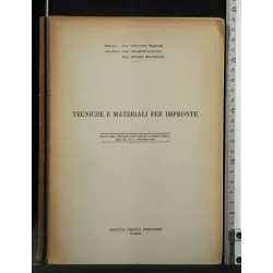 TECNICHE E MATERIALI PER IMPRONTE ESTRATTO DELLA "RIVISTA
