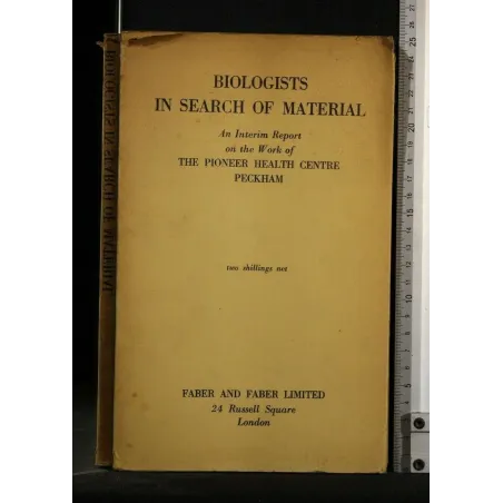 BIOLOGISTS IN SEARCH OF MATERIAL