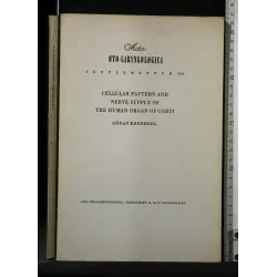 CELLULAR PATTERN AND NERVE SUPPLY OF THE HUMAN ORGAN OF CORTI