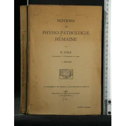 NOTIONS DE PHYSIO-PATHOLOGIE HUMAINE