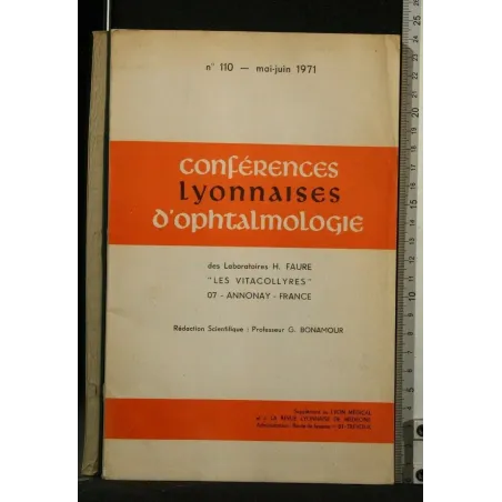 CONFERENCES LYONNAISES D'OPHTALMOLOGIE SUPPLEMENT AU LYON