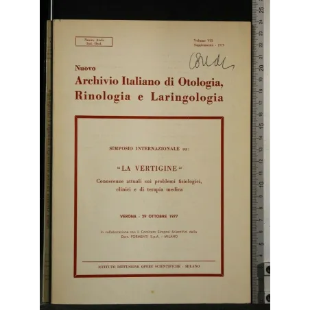 NUOVO ARCHIVIO ITALIANO DI OTOLOGIA, RINOLOGIA E LARINGOLOGIA