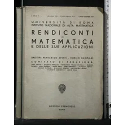 RENDICONTI DI MATEMATICA E DELLE SUE APPLICAZIONI UNIVERSITÀ DI