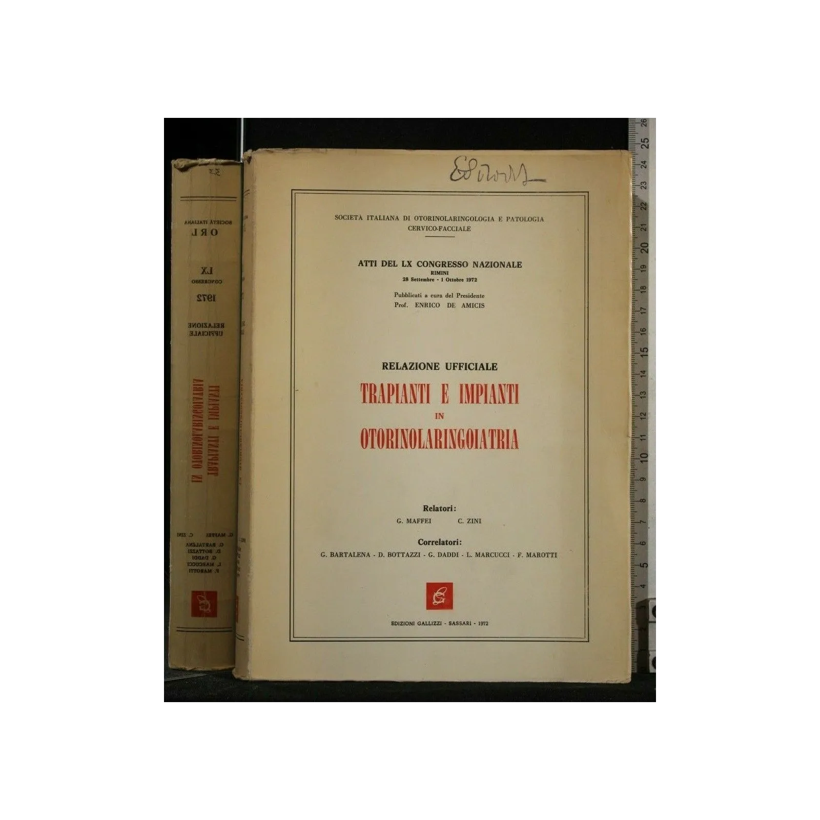 RELAZIONE UFFICIALE TRAPIANTI E IMPIANTI IN OTORINOLARINGOIATRIA