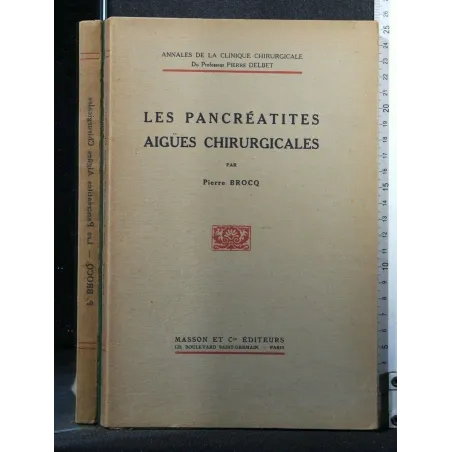 LES PANCREATITES AIGUES CHIRURGICALES