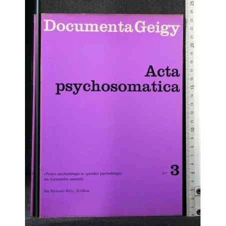 DOCUMENTA GEIGY ACTA PSYCHOSOMATICA N. 3