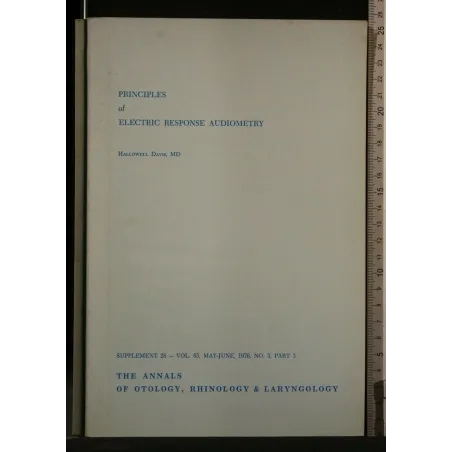PRINCIPLES OF ELECTRIC RESPONSE AUDIOMETRY SUPPLEMENTO N. 28