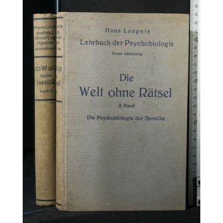LEHRBUCH DER PSYCHOBIOLOGIE DIE WELT OHNE RATSEL 3 BAND DIE
