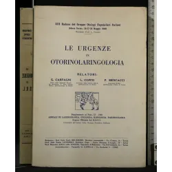LE URGENZE IN OTORINOLARINGOLOGIA XIII RADUNO DEL GRUPPO OTOLOGI