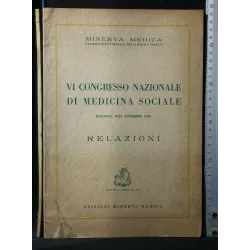 VI CONGRESSO NAZIONALE DI MEDICINA SOCIALE RELAZIONI BOLOGNA