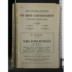CURES HYDRO-MINERALES MONOGRAPHIES OTO-RHINO-LARYNGOLOGIQUES