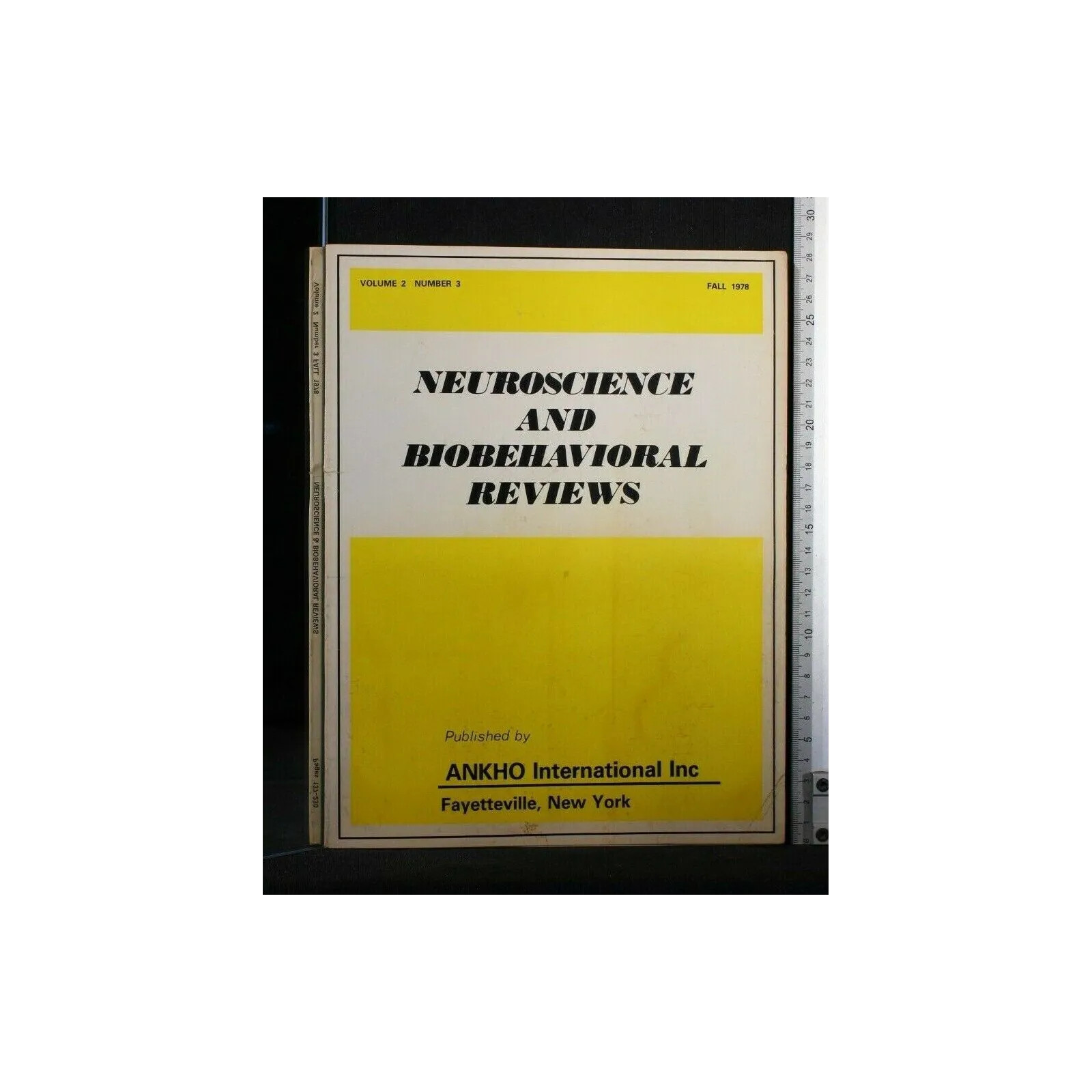 NEUROSCIENCE AND BIOBEHAVIORAL REVIEWS VOLUME 2 NUMBER 3