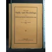 DIE HEUTIGE SACH-UND RECHTSLAGE IN DER DEUTSCHEN