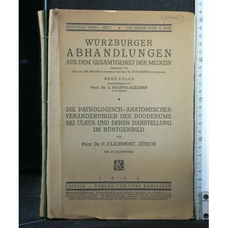 WURZBURGER ABHANDLUNGEN AUS DEM GESAMTGEBIET DER MEDIZIN DIE