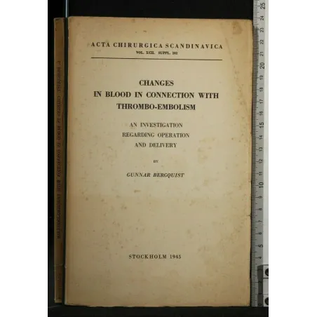 CHANGES IN BLOOD IN CONNECTION WITH THROMBO-EMBOLISM AN