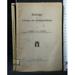 BEITRAGE ZUR LOSUNG DES KREBSPROBLEMS