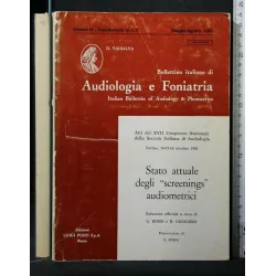 BOLLETTINO ITALIANO DI AUDIOLOGIA E FONIATRIA STATO ATTUALE