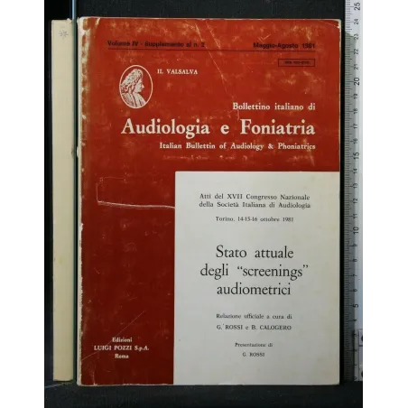 BOLLETTINO ITALIANO DI AUDIOLOGIA E FONIATRIA STATO ATTUALE