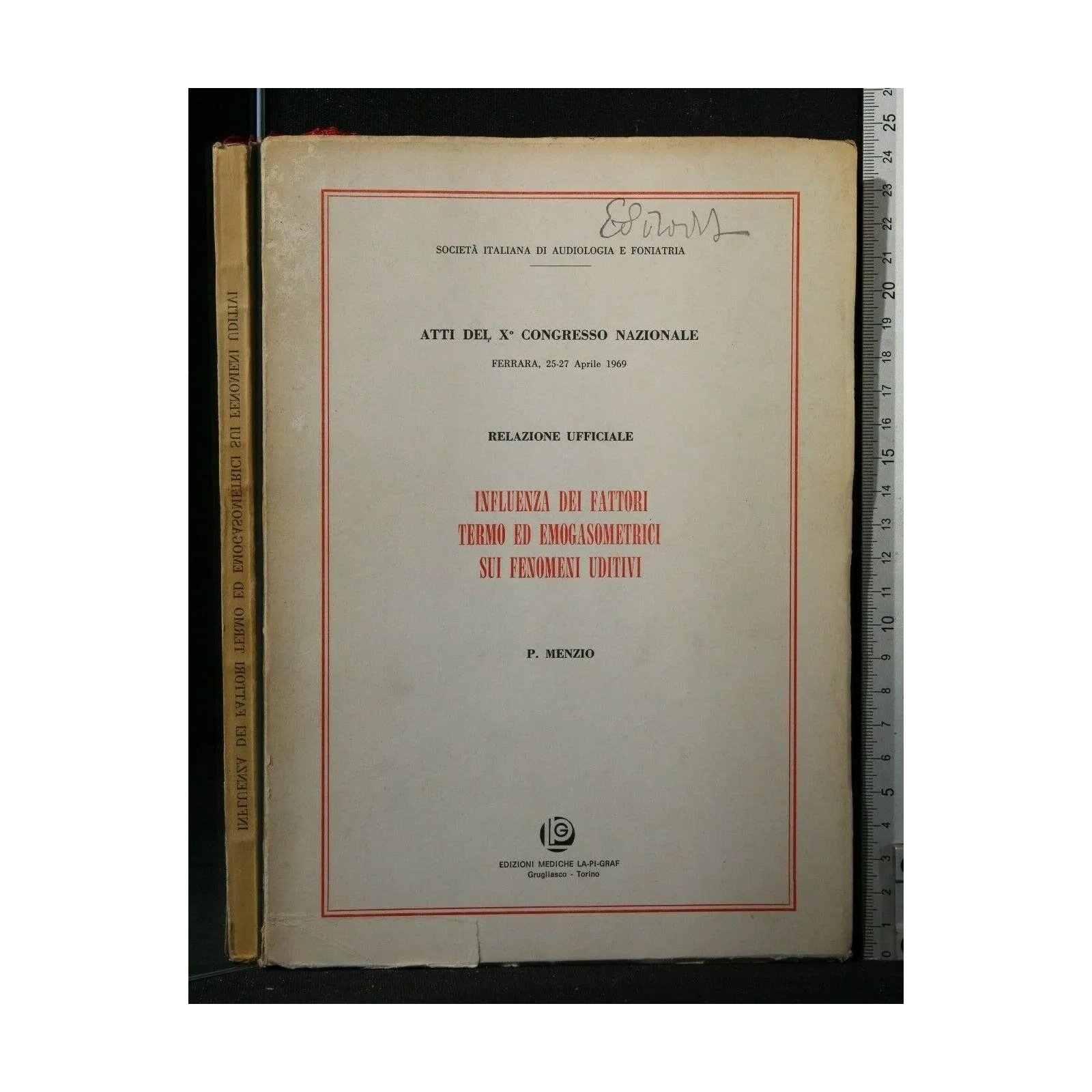 ATTI DEL 10° CONGRESSO NAZIONALE INFLUENZA DEI FATTORI TERMO ED