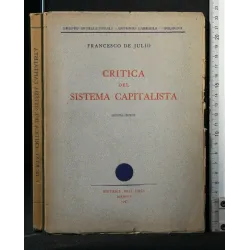 CRITICA DEL SISTEMA CAPITALISTA