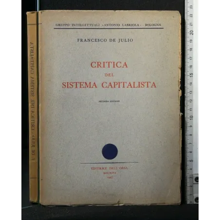 CRITICA DEL SISTEMA CAPITALISTA
