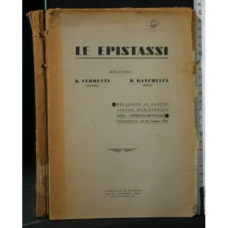 LE EPISTASSI