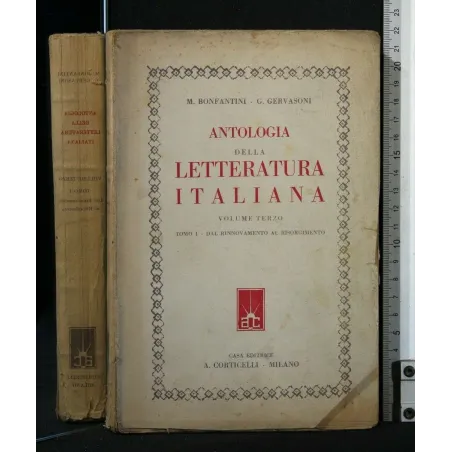 ANTOLOGIA DELLA LETTERATURA ITALIANA VOLUME 3 TOMO 1 DAL
