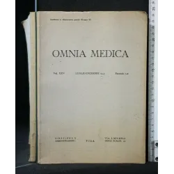 OMNIA MEDICA SUPPLEMENTO VOL. 25 LUGLIO-DICEMBRE 1947 FASCICOLO