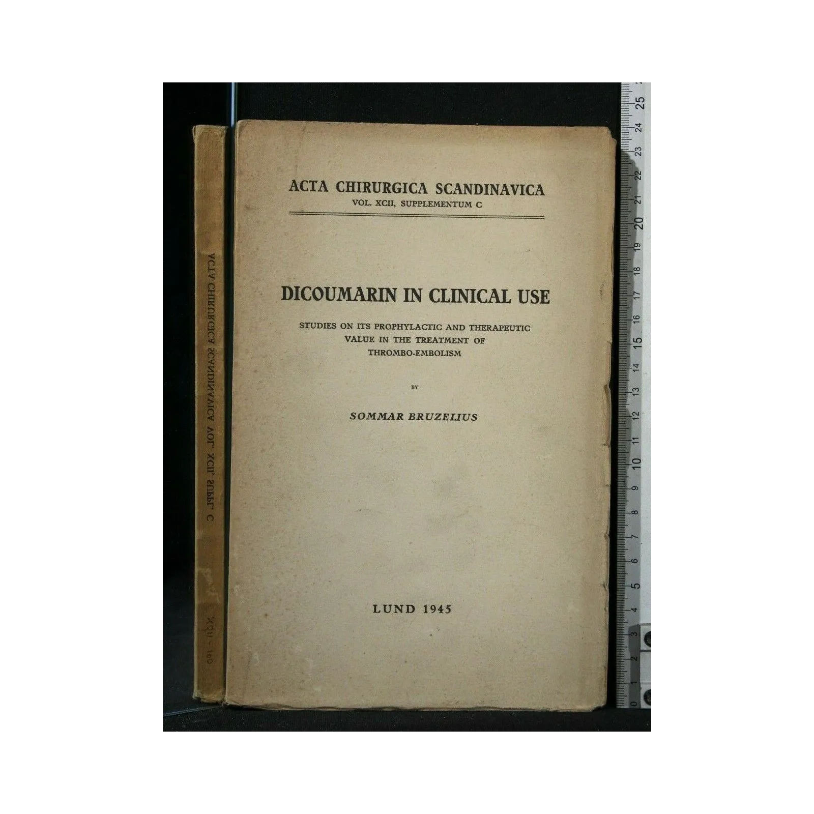 DICOUMARIN IN CLINICAL USE ACTA CHIRURGICA SCANDINAVICA VOL.