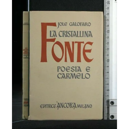 LA CRISTALLINA FONTE POESIA E CARMELO