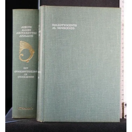 STORIA DELLA LETTERATURA ITALIANA DALL'OTTOCENTO AL NOVECENTO