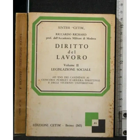 DIRITTO DEL LAVORO VOL. 2 LEGISLAZIONE SOCIALE