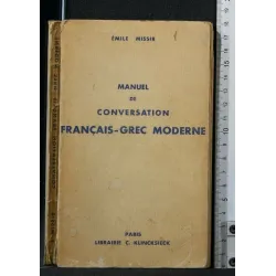 MANUEL DE CONVERSATION FRANCAIS-GREC MODERNE