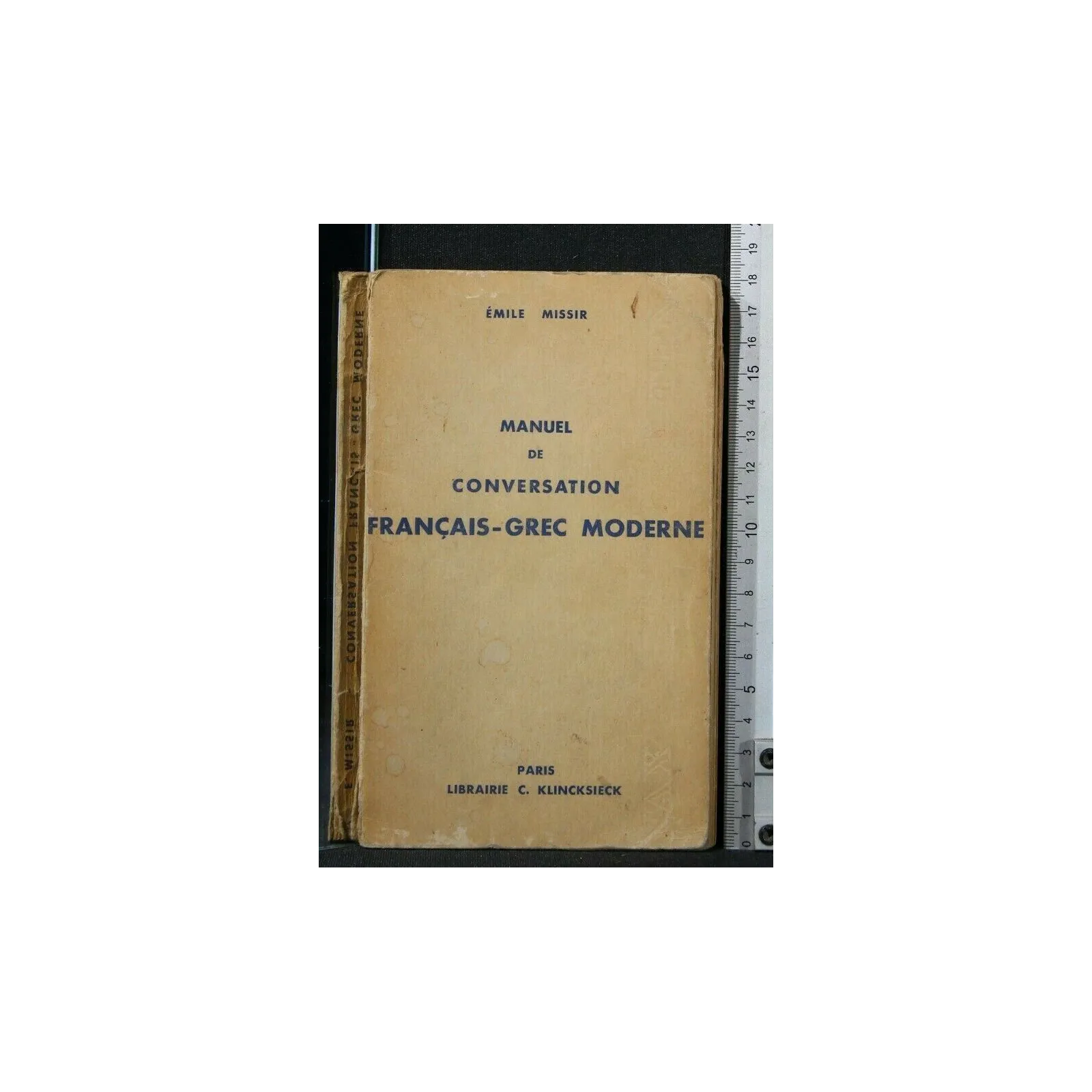 MANUEL DE CONVERSATION FRANCAIS-GREC MODERNE