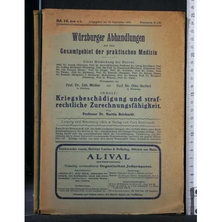 WURZBURGER ABHANDLUNGEN AUS DEM GESAMTGEBIET DER PRAKTISCHEN