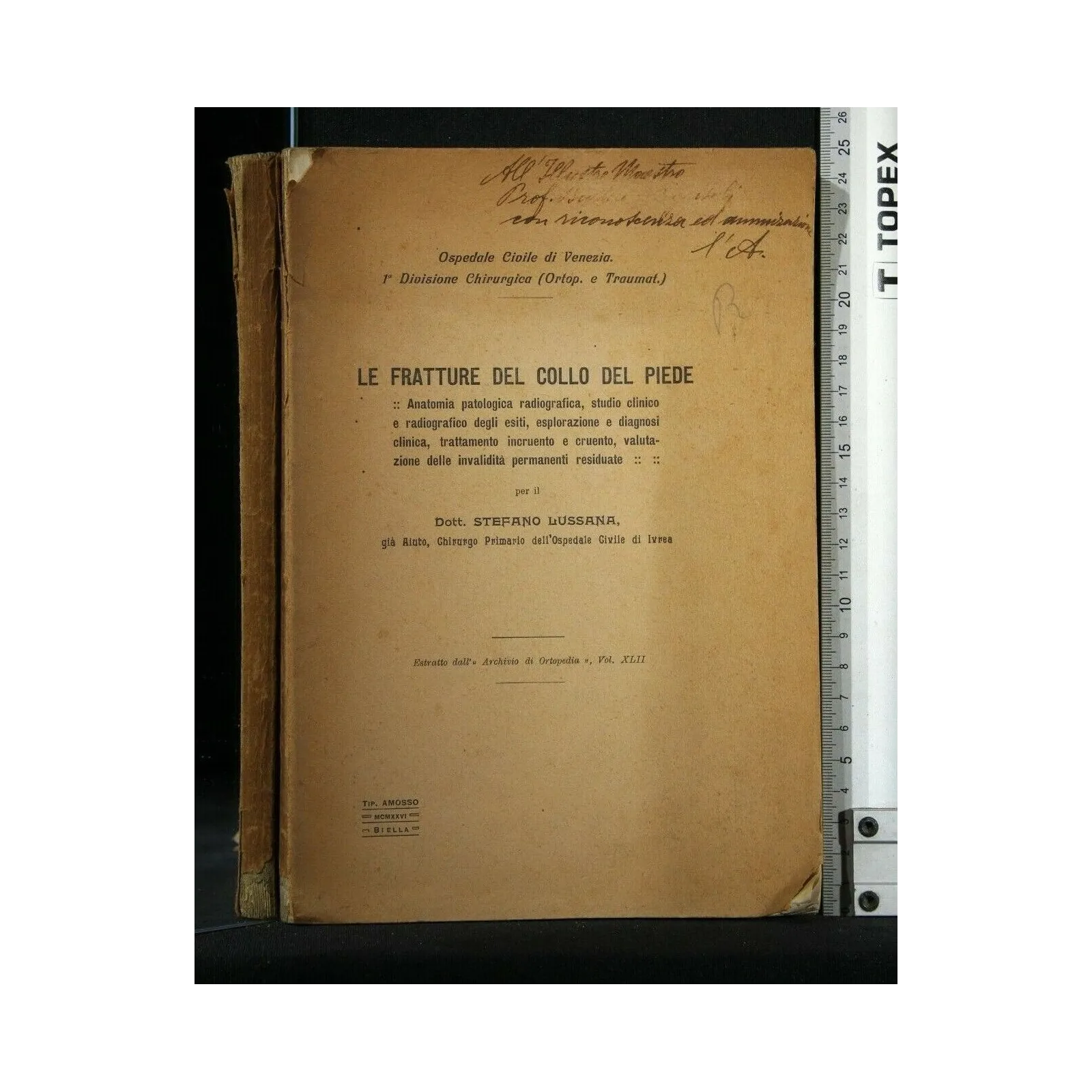 LE FRATTURE DEL COLLO DEL PIEDE ESTRATTO DALL' ARCHIVIO DI