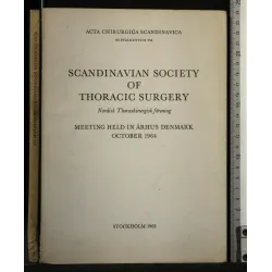 SCANDINAVIAN SOCIETY OF THORACIC SURGERY NORDISK THORAXKIRURGISK
