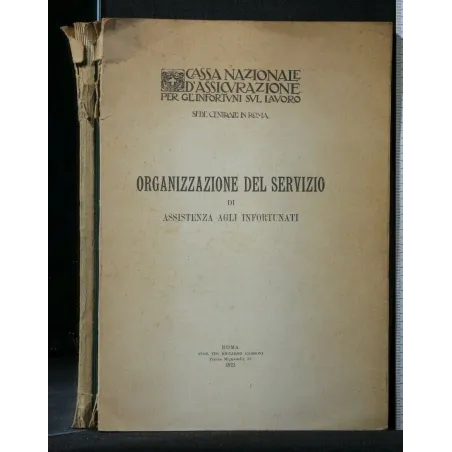 ORGANIZZAZIONE DEL SERVIZIO DI ASSISTENZA AGLI INFORTUNATI