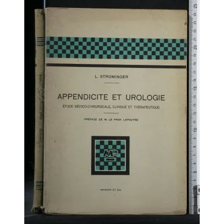 APPENDICITE ET UROLOGIE