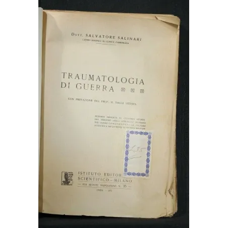 TRAUMATOLOGIA DI GUERRA