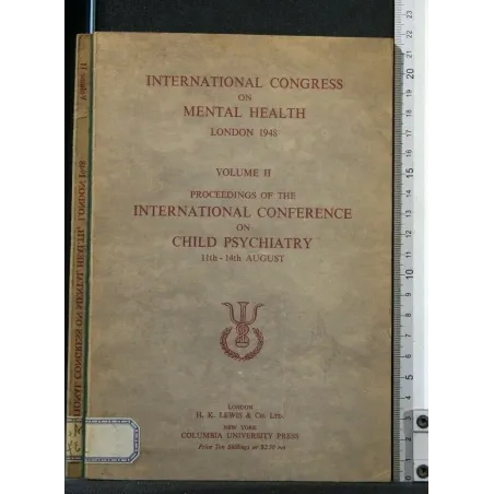 INTERNATIONAL CONGRESS ON MENTAL HEALTH VOL 2