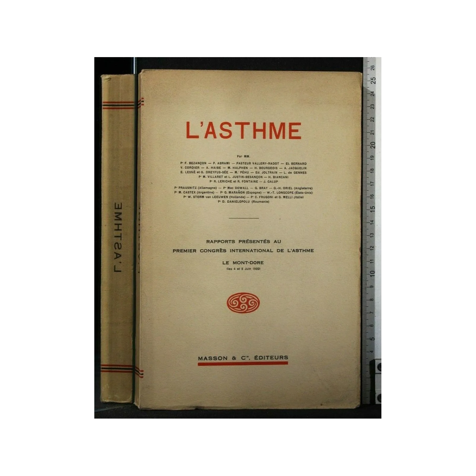 L'ASTHME RAPPORTS PRÉSENTÉS AU PREMIER CONGRÈS INTERNATIONAL DE