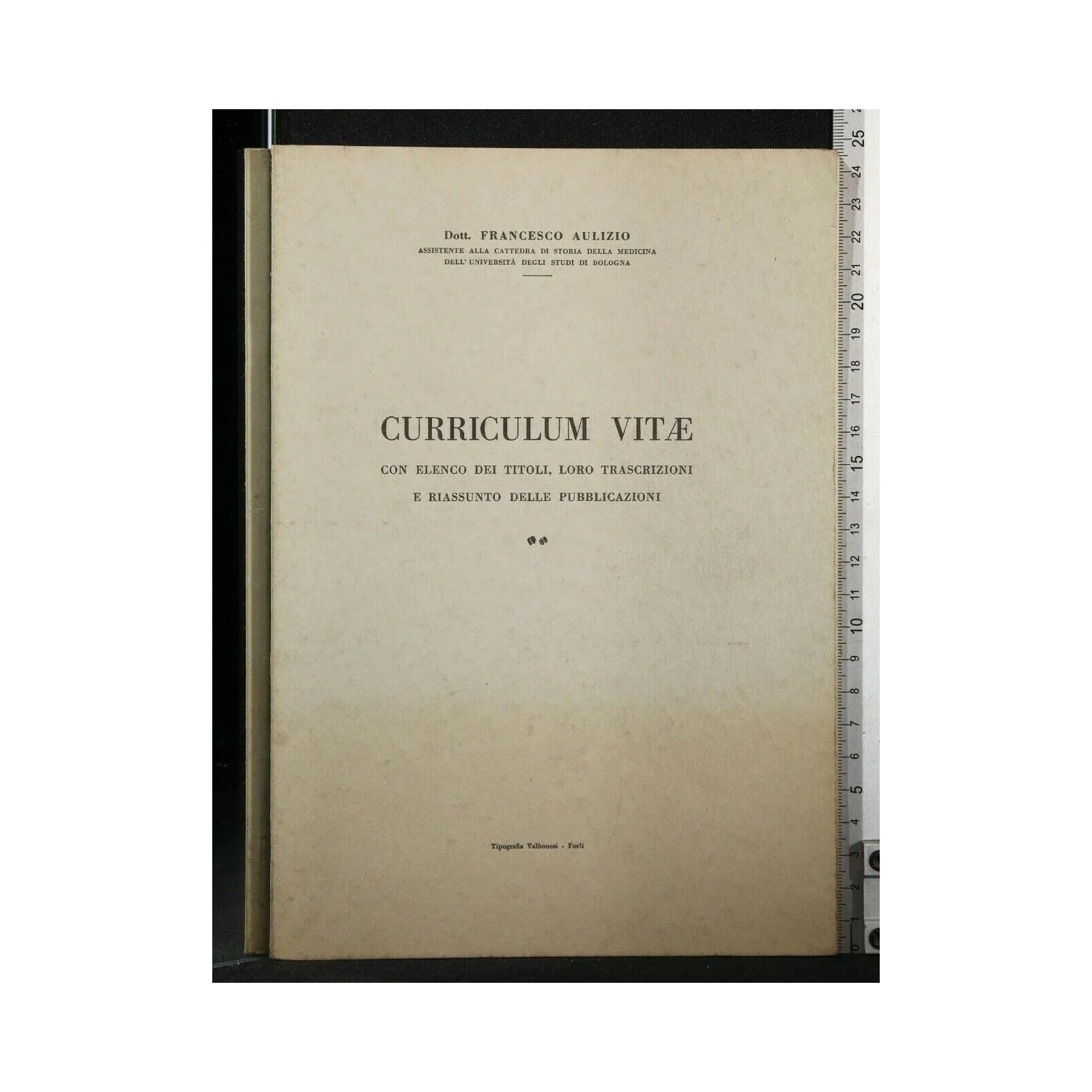 CURRICULUM VITAE CON ELENCO DEI TITOLI, LORO TRASCRIZIONI E