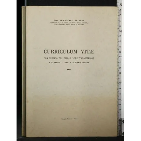 CURRICULUM VITAE CON ELENCO DEI TITOLI, LORO TRASCRIZIONI E