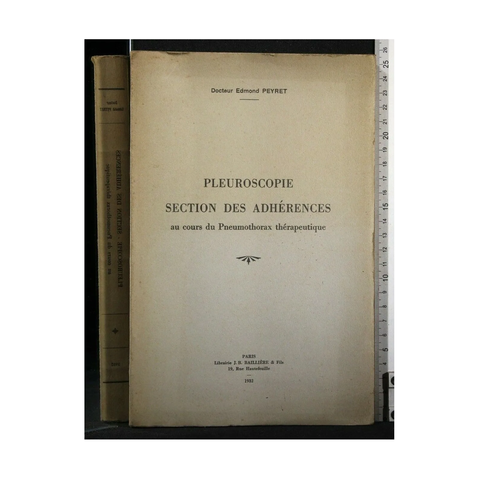 PLEUROSCOPIE SECTION DES ADHERENCES